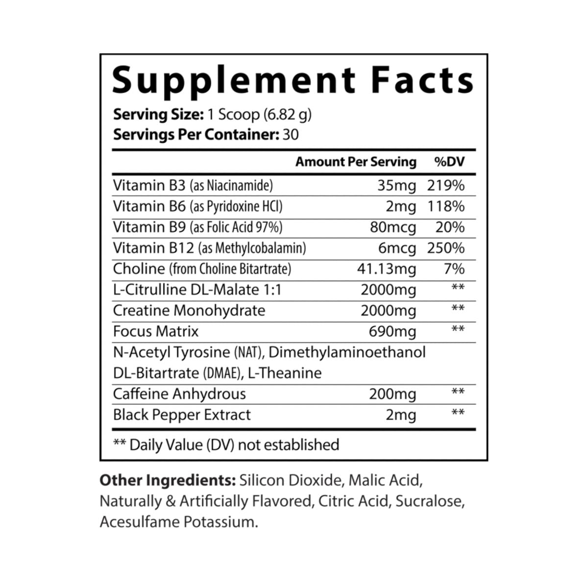 Pre Workout (200mg caffeine)