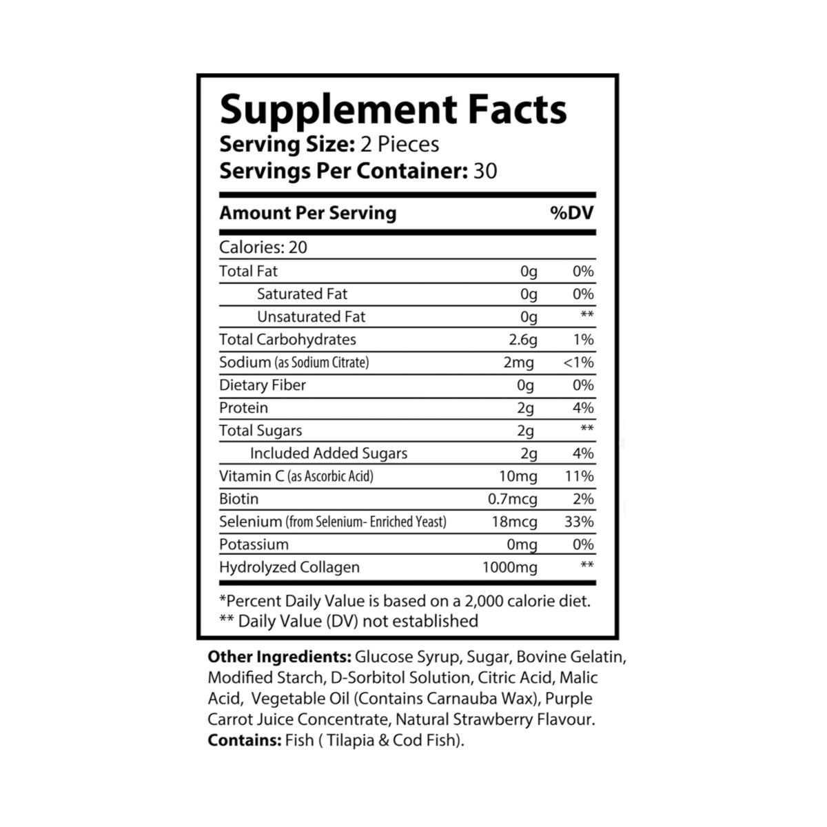Collagen Orange (60 Gummies)