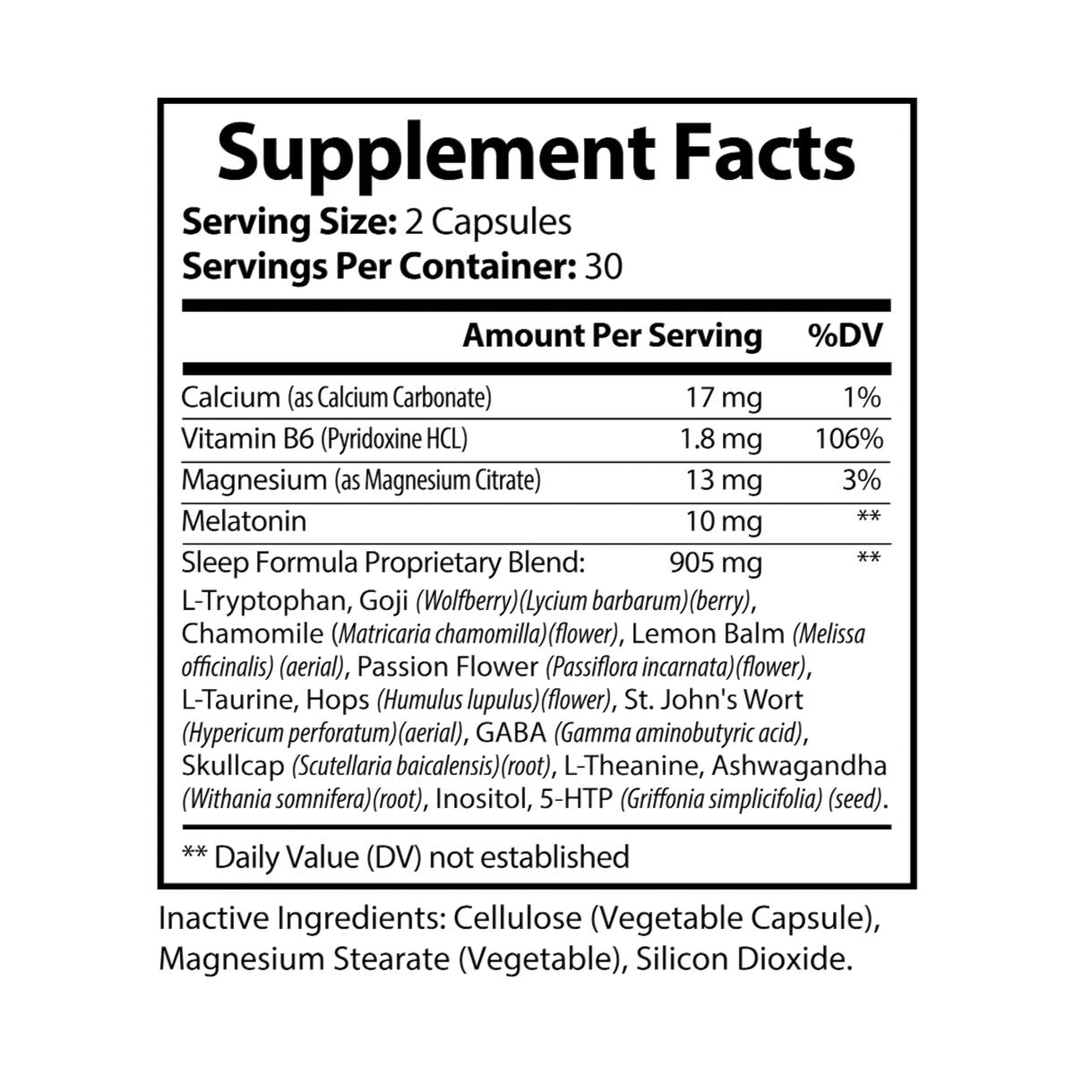 Melatonin & Plants Complex (60 capsules)
