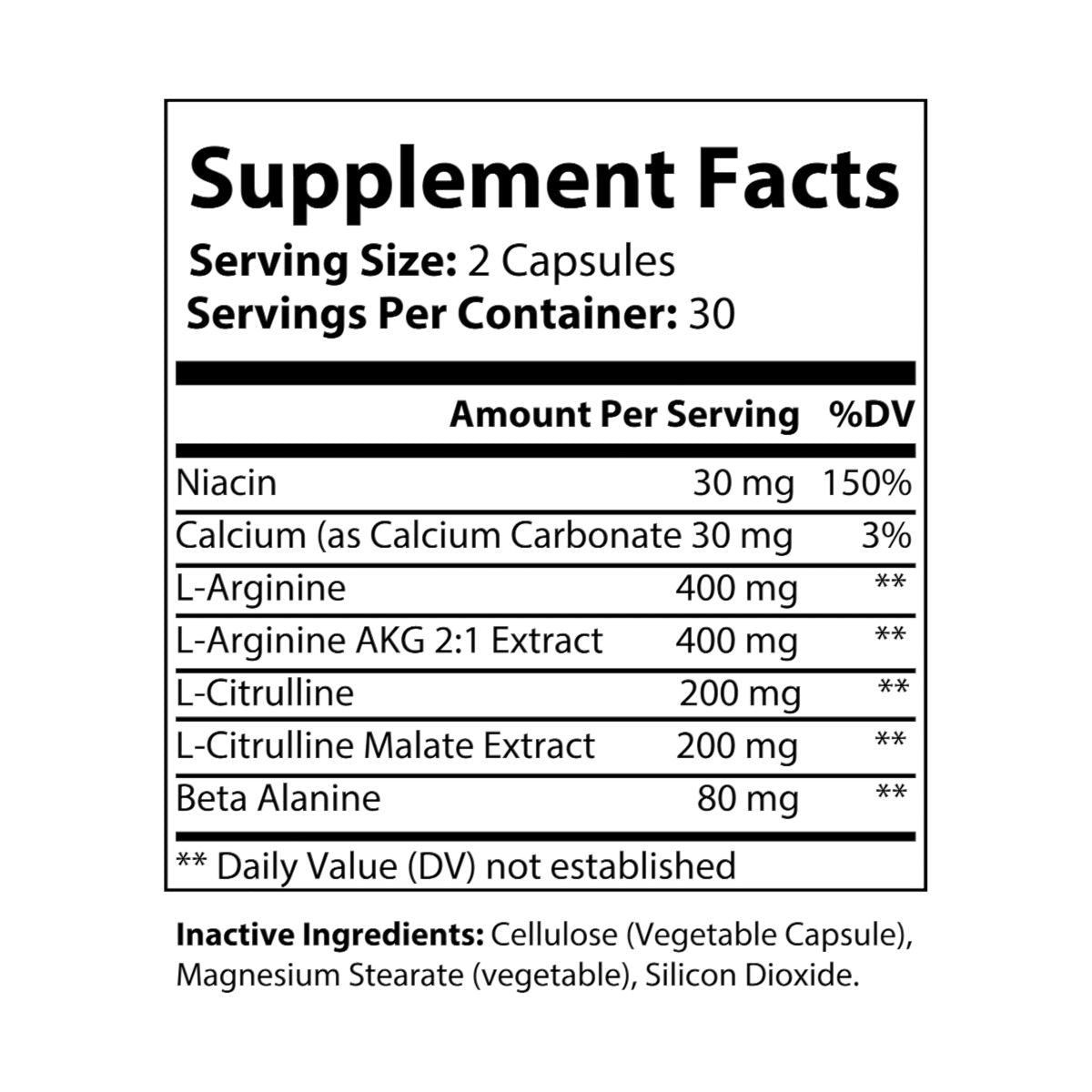 L-Arginine & L-Citrulline (60 Capsules)