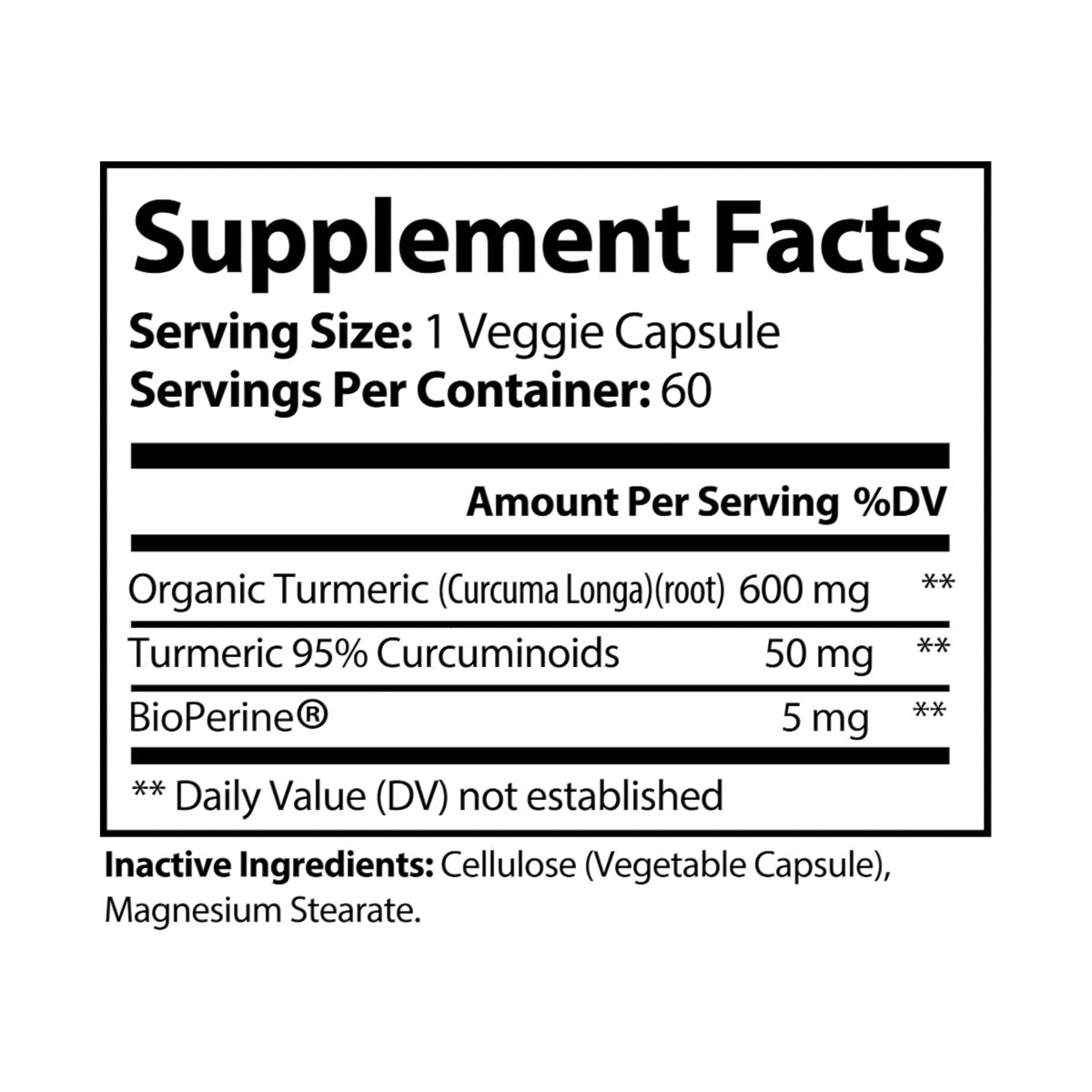 Turmeric BioPerine® (60 Caps)